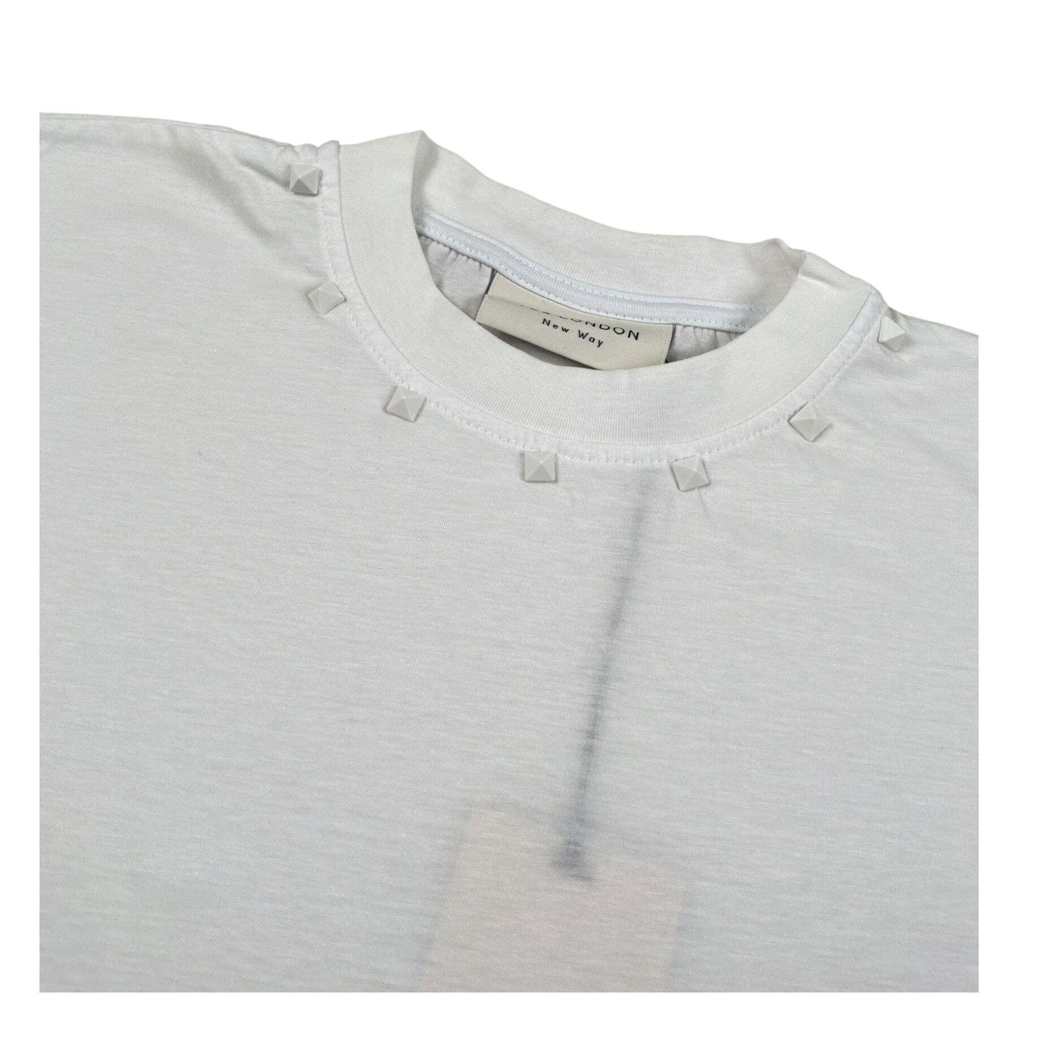 Yes London T-Shirt Girocollo Tinta Unita per Bambino JR2147 BIANCO YES LONDON 