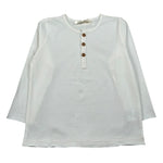 Zhoe & Tobiah Shirt Tinta Unita con Bottoni per Bambino BSE11MJ PANNA ZHOE & TOBIAH 