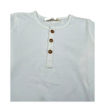 Zhoe & Tobiah Shirt Tinta Unita con Bottoni per Bambino BSE11MJ PANNA ZHOE & TOBIAH 