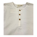 Zhoe & Tobiah Shirt Tinta Unita con Bottoni per Bambino BSE11M PANNA ZHOE & TOBIAH 