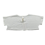 Zhoe & Tobiah T-Shirt Girocollo Tinta Unita Modello Crop per Bambina CNA3F BIANCO ZHOE & TOBIAH 