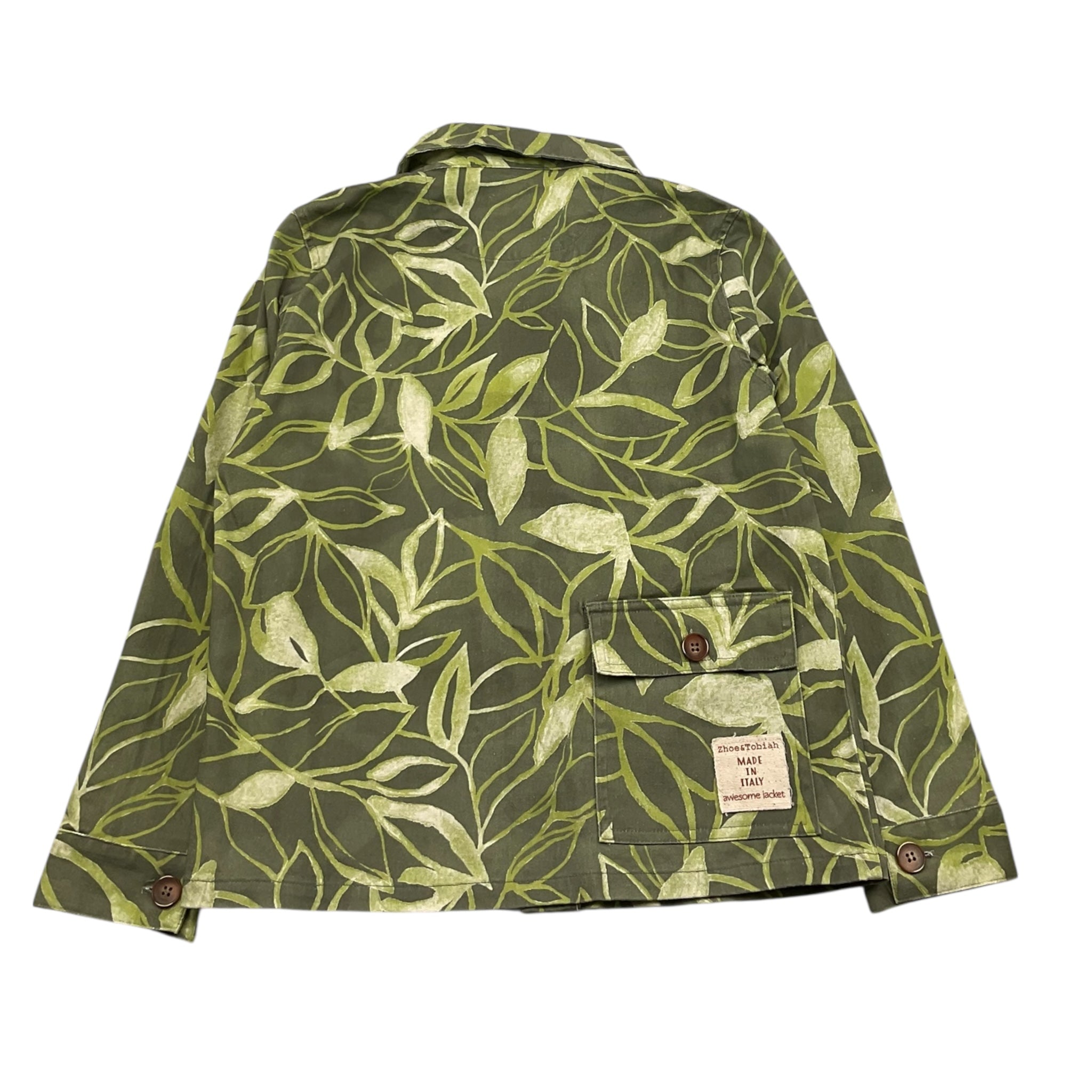 Zhoe & Tobiah Giacca Camicia Manica Lunga Stampa Fantasia per Bambino JU2M VERDE ZHOE & TOBIAH 