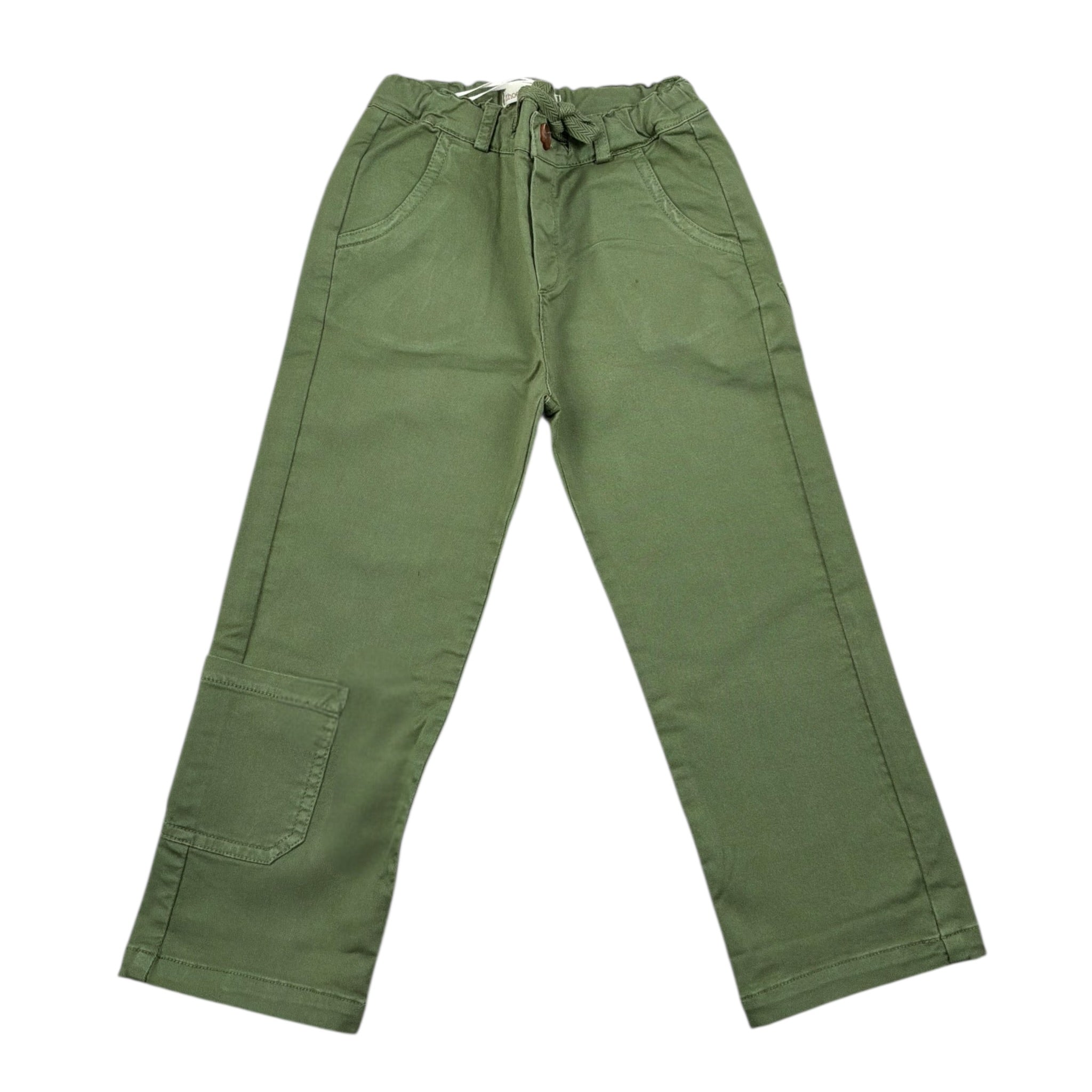 Zhoe & Tobiah Pantalone Tinta Unita con Elastico In Vita per Bambino J&P12MJ VERDE ZHOE & TOBIAH 