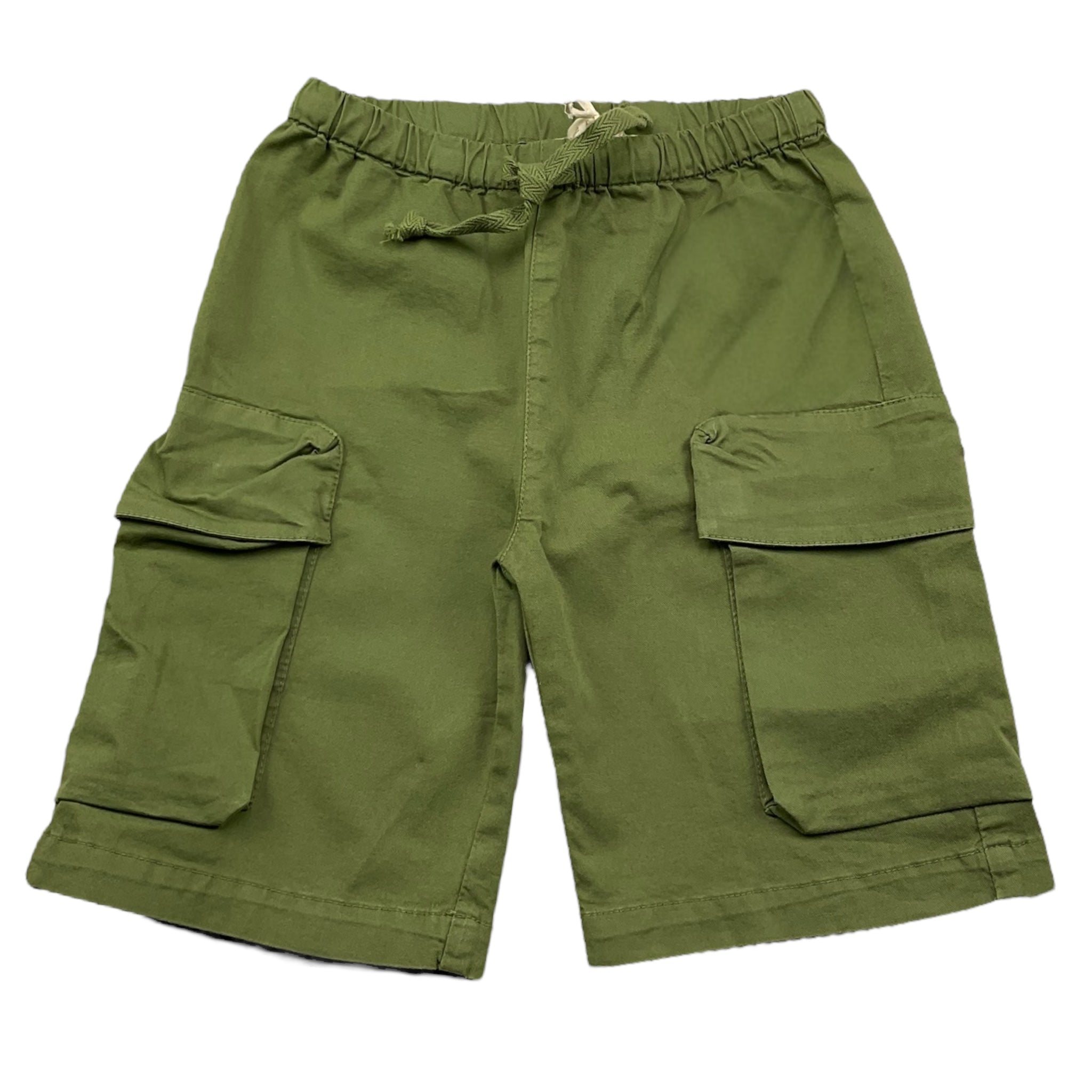 Zhoe & Tobiah Bermuda Tinta Unita con Elastico In Vita per Bambino J&P14M VERDE ZHOE & TOBIAH 