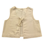 Zhoe & Tobiah Gilet Tinta Unita per Bambina LYT4F PANNA ZHOE & TOBIAH 