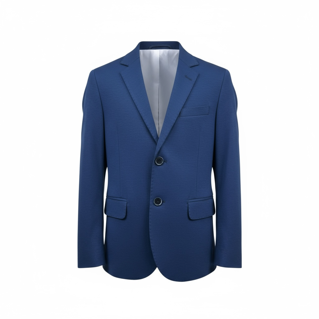 Manuel & Frank Giacca Tinta Unita con Bottoni per Bambino MF6308RP25 BLU MANUEL & FRANK 