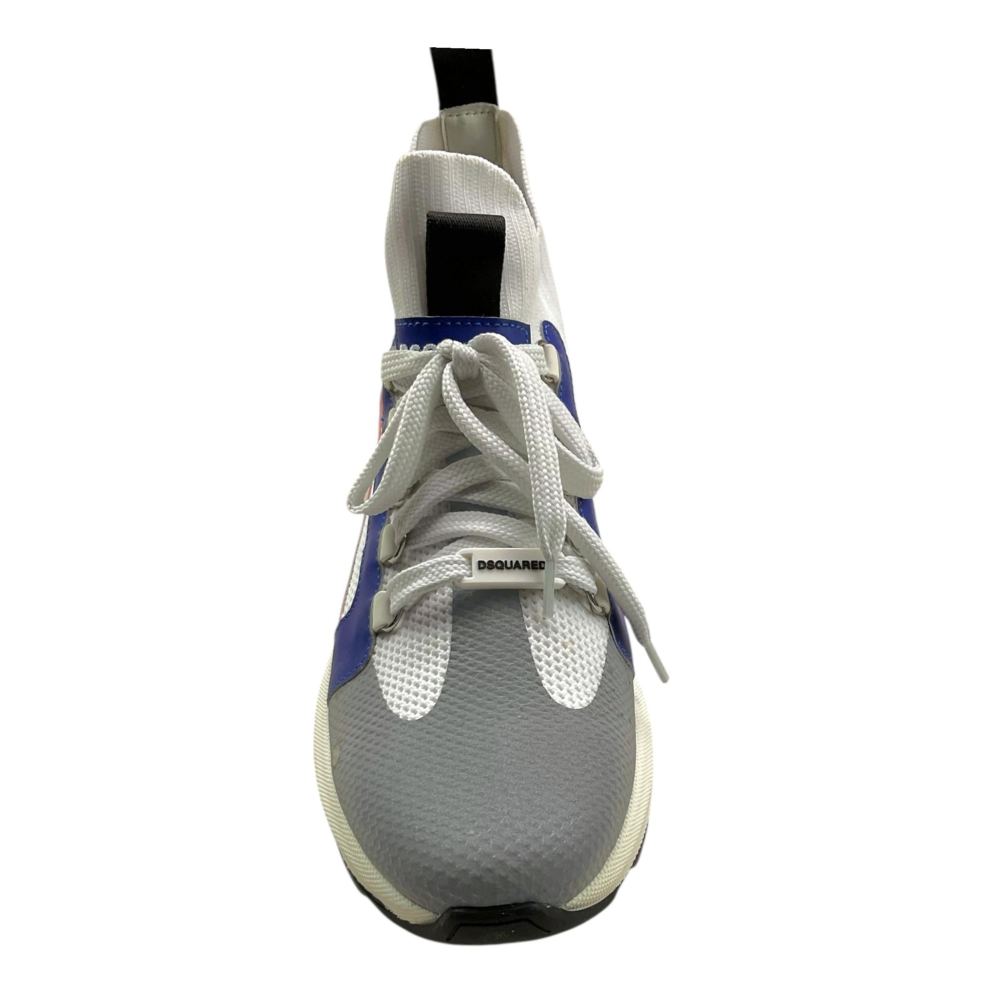 DSQUARED2 sneakers tinta unita con lacci e fantasia Bianco per Bambino 67053 BIANCO DSQUARED2 