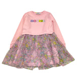 Mousse Abito Tinta Unita Modello Felpa con Gonna In Tulle per Bambina UNICORNCREW ROSA MOUSSE 