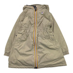 K-WAY giubbino tinta unita con zip e cappuccio Verde per Bambina K61349W VERDE K-WAY 
