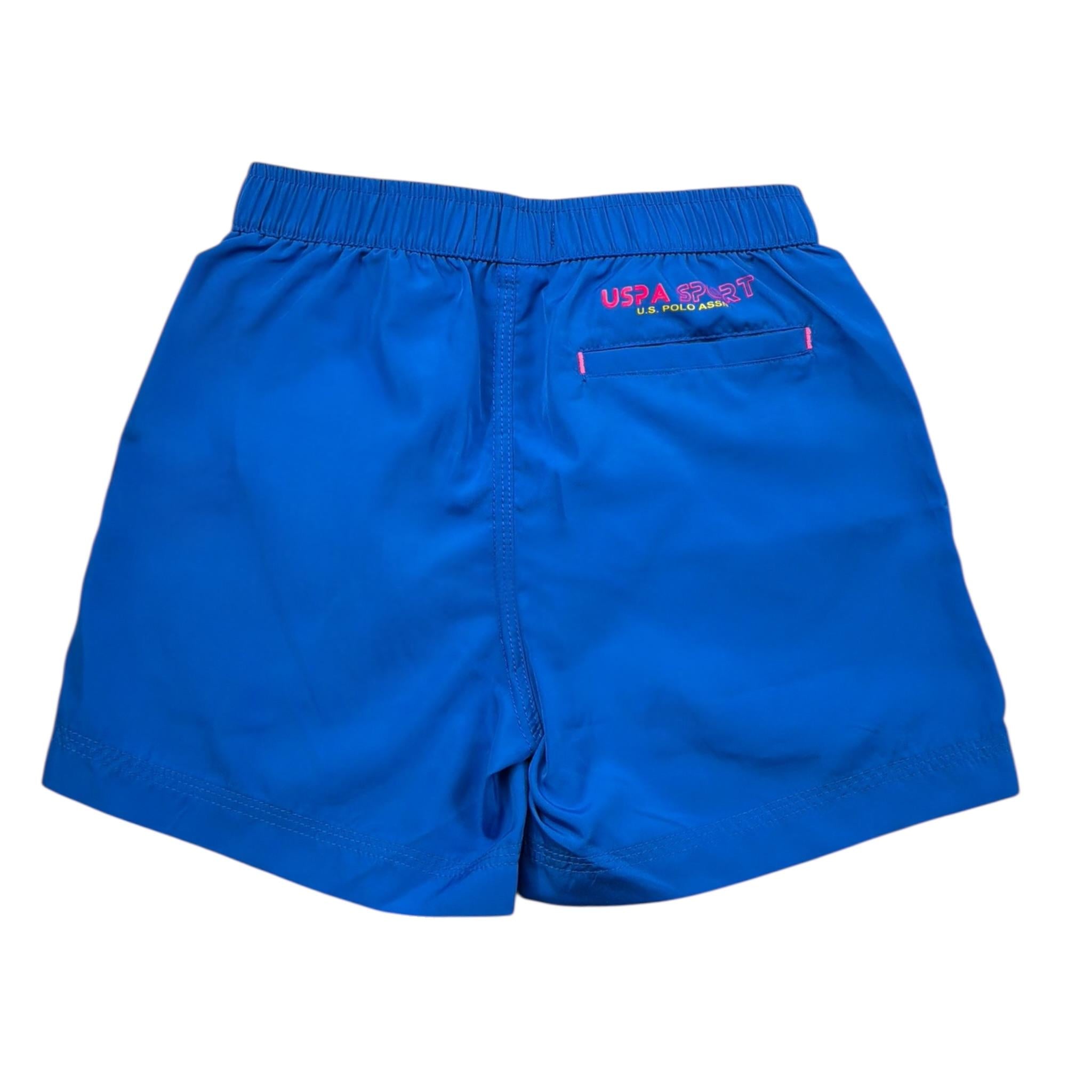 U.S. Pollo Assn Costume Modello Boxer tinta unita Cobalto per Bambino 65479 COBALTO U.S. POLLO ASSN 