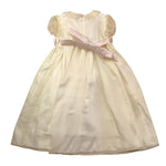 La Stupenderia Abito Mezza Manica Tinta Unita con Tulle Modello Cerimonia per Bambina CCAB70O03 PANNA LA STUPENDERIA 