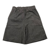 Minimo Completo 2 Pezzi Camicia-Short Tinta Unita Grigio Per Bambina
