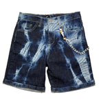 Never Too Bermuda In Denim con Girovita Regolabile E Fantasia  per Bambino NT1617B BLU NEVER TOO 