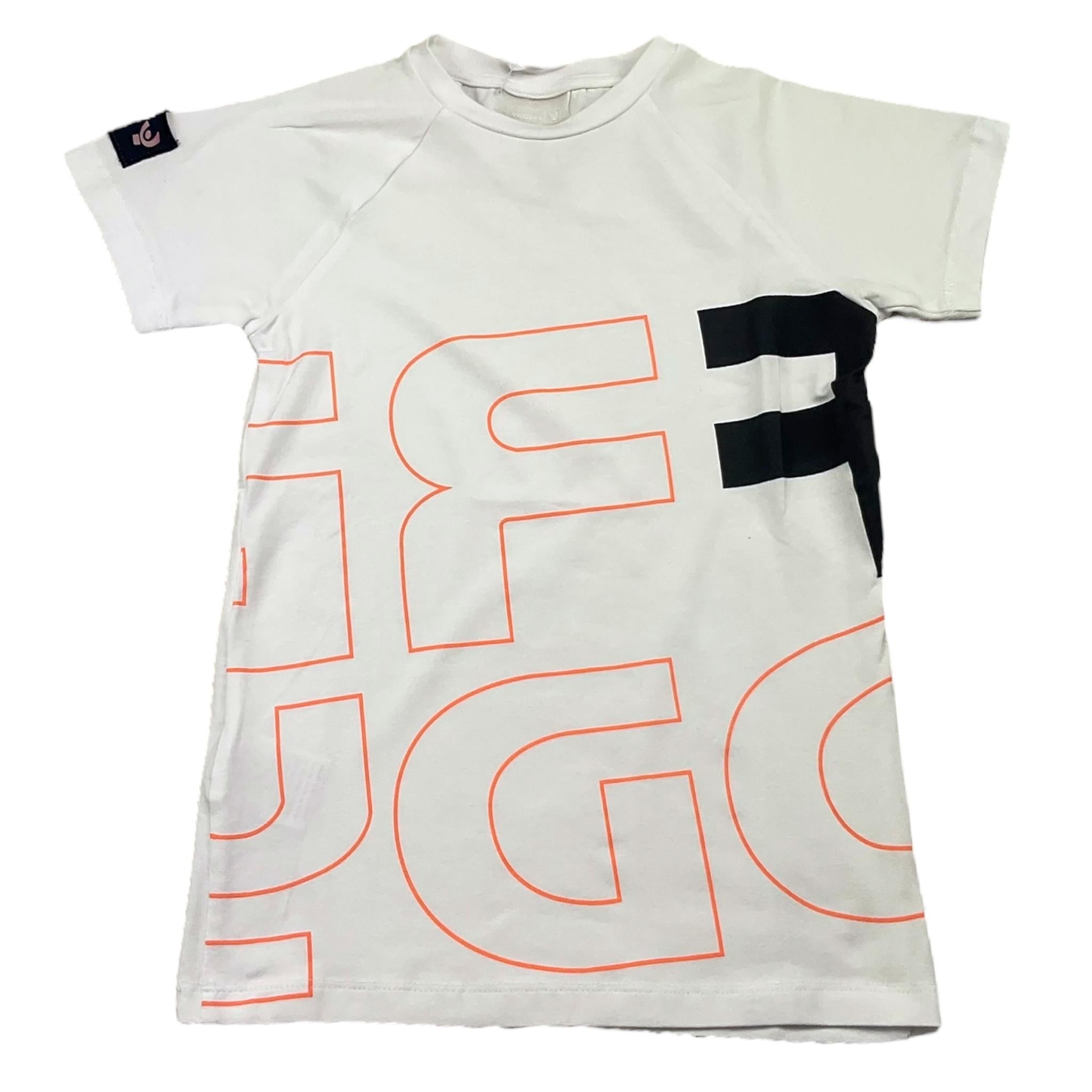 Freddy T-Shirt Girocollo Tinta Unita con Stampa per Bambino FR1908 BIANCO FREDDY 