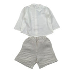 Il Gufo Completo 2 Pezzi Camicia-Bermuda per Neonato P25DP457L1018 PANNA IL GUFO 