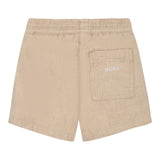 Boss Bermuda Tinta Unita con Elastico In Vita per Neonato J52082X BEIGE BOSS 