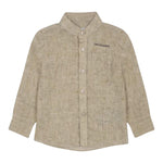 Trussardi Camicia Manica Lunga Tinta Unita con Colletto Coreano per Neonato TIP25042CAX SABBIA TRUSSARDI 