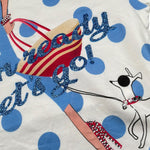 Miss Grant T-Shirt Girocollo Tinta Unita con Stampa per Neonata MG237 BIANCO MISS GRANT 