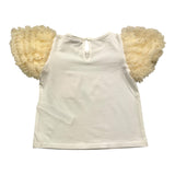 Miss Blumarine 2-teiliges Set T-Shirt-Rock zweifarbig weiß/creme für Baby Mädchen