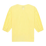 Ermanno Scervino Camicia Manica Lunga Fantasia A Righe Bianco/Giallo Per Bambina