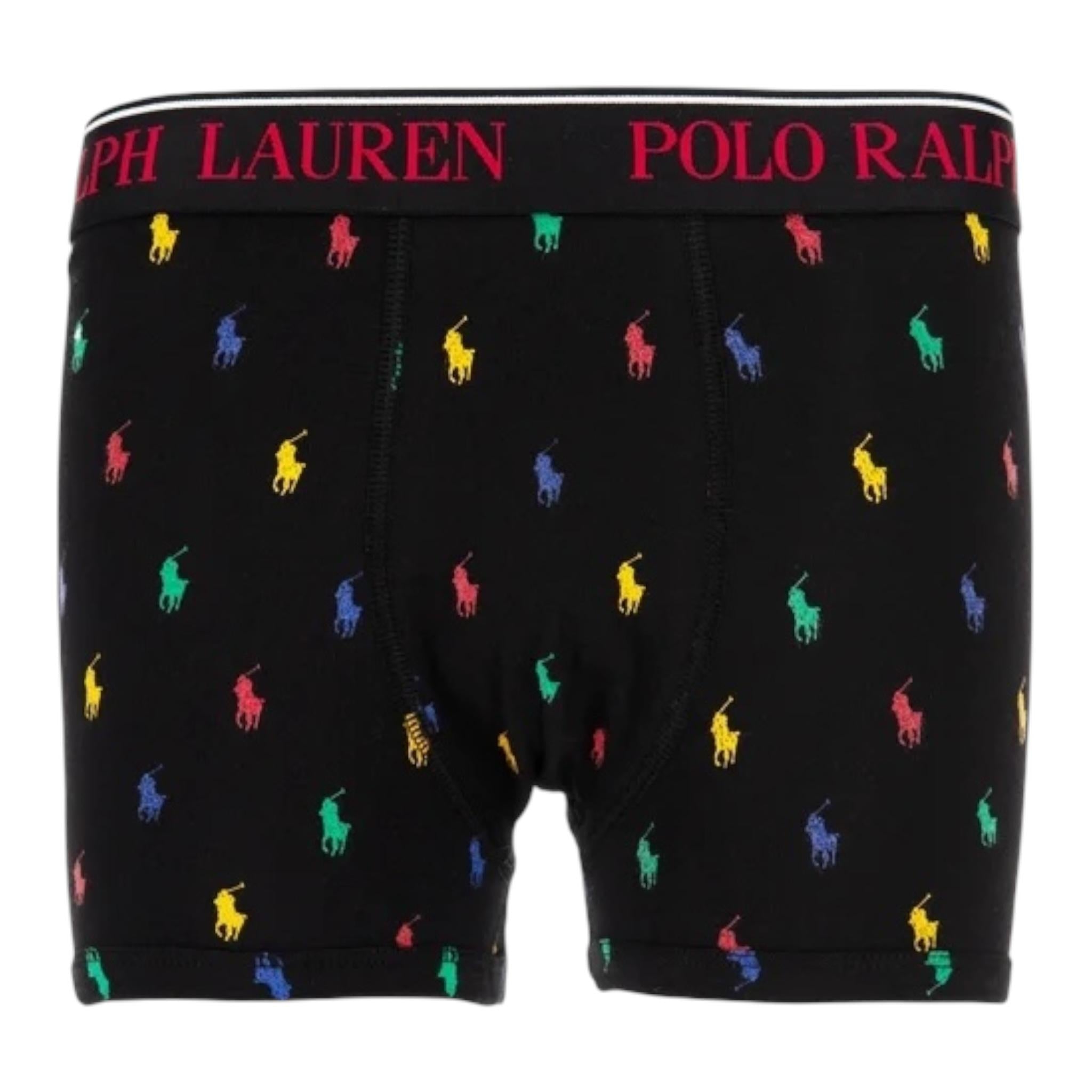 Ralph Lauren Set 3 Boxer Bicolore per Bambino 9P50155 NERO RALPH LAUREN 