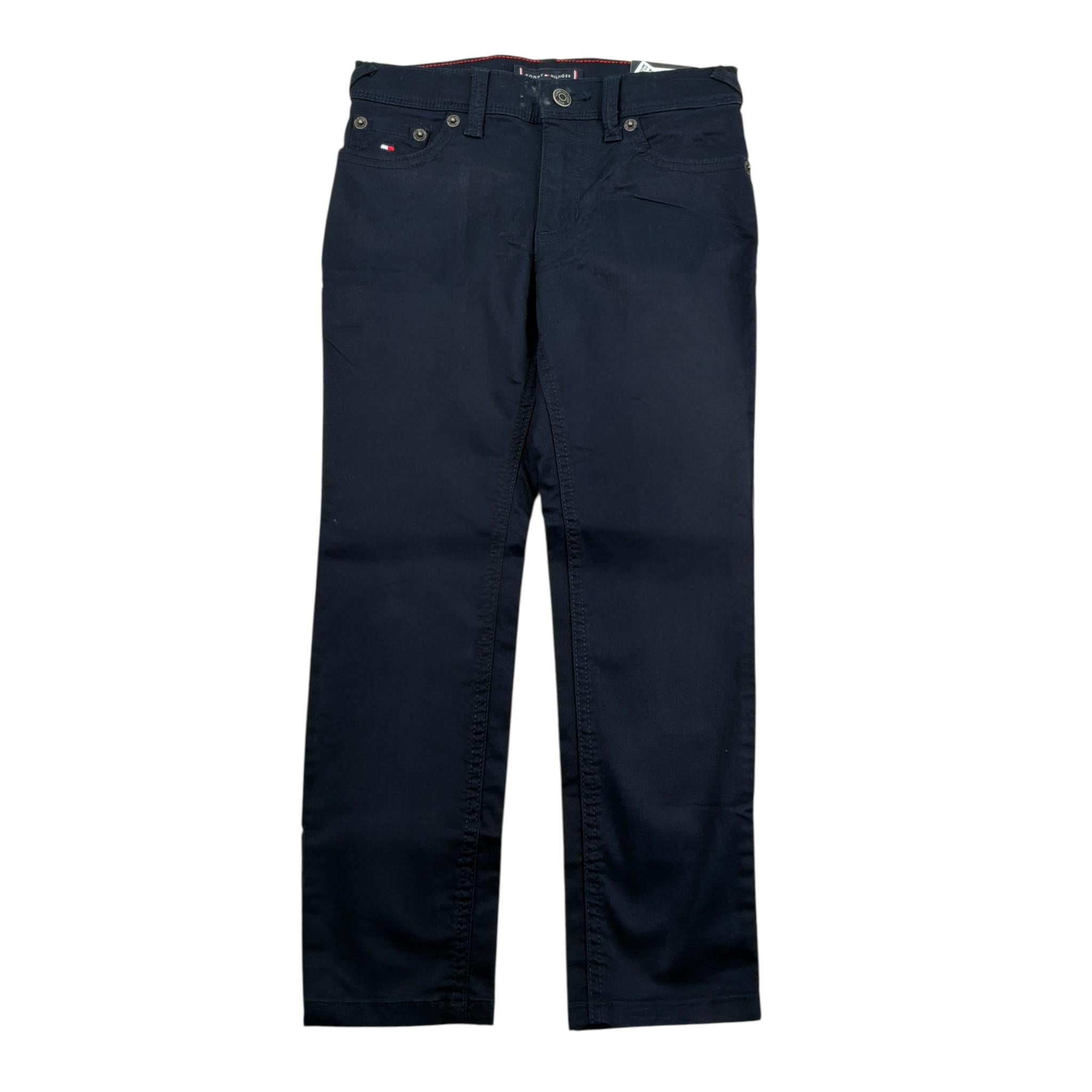 Tommy Hilfiger Pantalone tinta unita 5 Tasche Blu per Bambino KB0KB08470T BLU TOMMY HILFIGER 