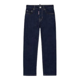 DSQUARED2 jeans tinta unita con cuciture in contrasto Blu per Bambino DQ2252 BLU DSQUARED2 