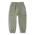 Sarabanda Pantalone Tinta Unita con Elastico In Vita per Bambino 0B067 VERDE SARABANDA 