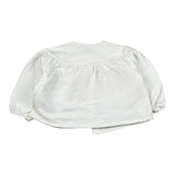 Petit Indi Cardigan Tinta Unita con Bottoni per Neonata SS25B2018X BIANCO PETIT INDI 