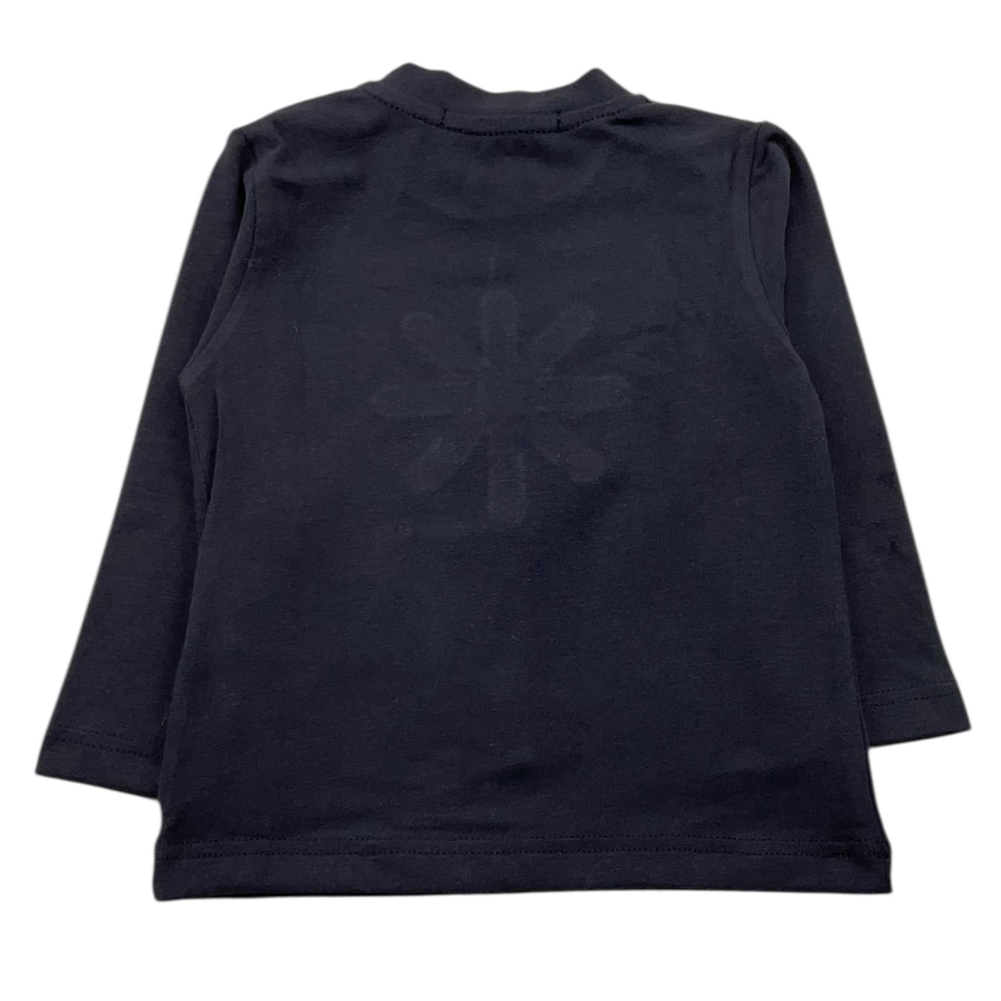 MANUEL RITZ shirt girocollo tinta unita con logo Blu per Neonato MR2820N BLU MANUEL RITZ 