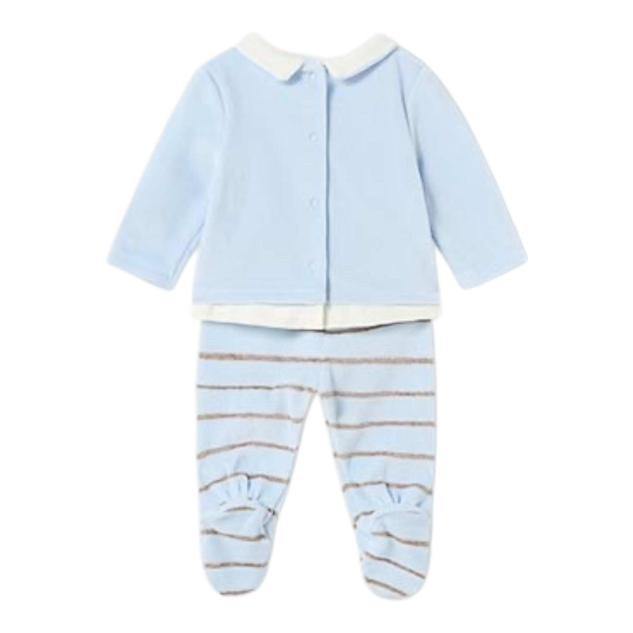 MAYORAL completo 2pz maglia-ghettine tinta unita Azzurro per Neonato 2508 AZZURRO MAYORAL 