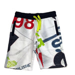 Guess Bermuda Tinta Unita con Stampa per Bambino L5RD02KA6R4 BIANCO GUESS 