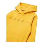 Marni Felpa Chiusa con Cappuccio Tinta Unita con Logo per Bambino M01407 GIALLO MARNI 