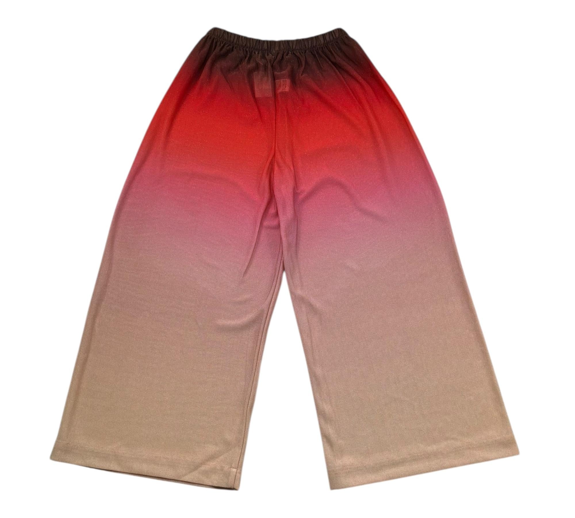 Saint Barth Pantalone Modello Palazzo Tricolore per Bambina AML0003 MULTICOLOR SAINT BARTH 