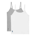 Ralph Lauren Set 2 Canotte Bicolore per Bambina 4P5000 BIANCO/GRIGIO RALPH LAUREN 