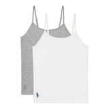 Ralph Lauren Set 2 Canotte Bicolore per Bambina 4P5000 BIANCO/GRIGIO RALPH LAUREN 