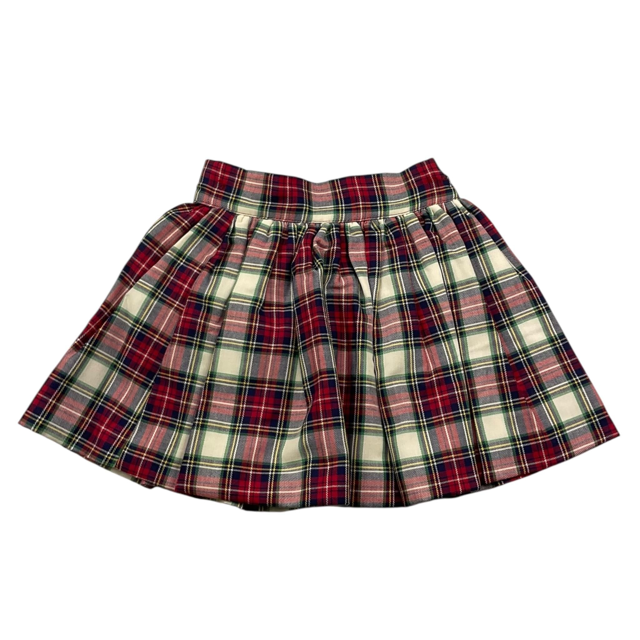 LA STUPENDERIA gonna tinta unita con girovita regolabile Rosso per Bambina TJGN44XX ROSSO LA STUPENDERIA 