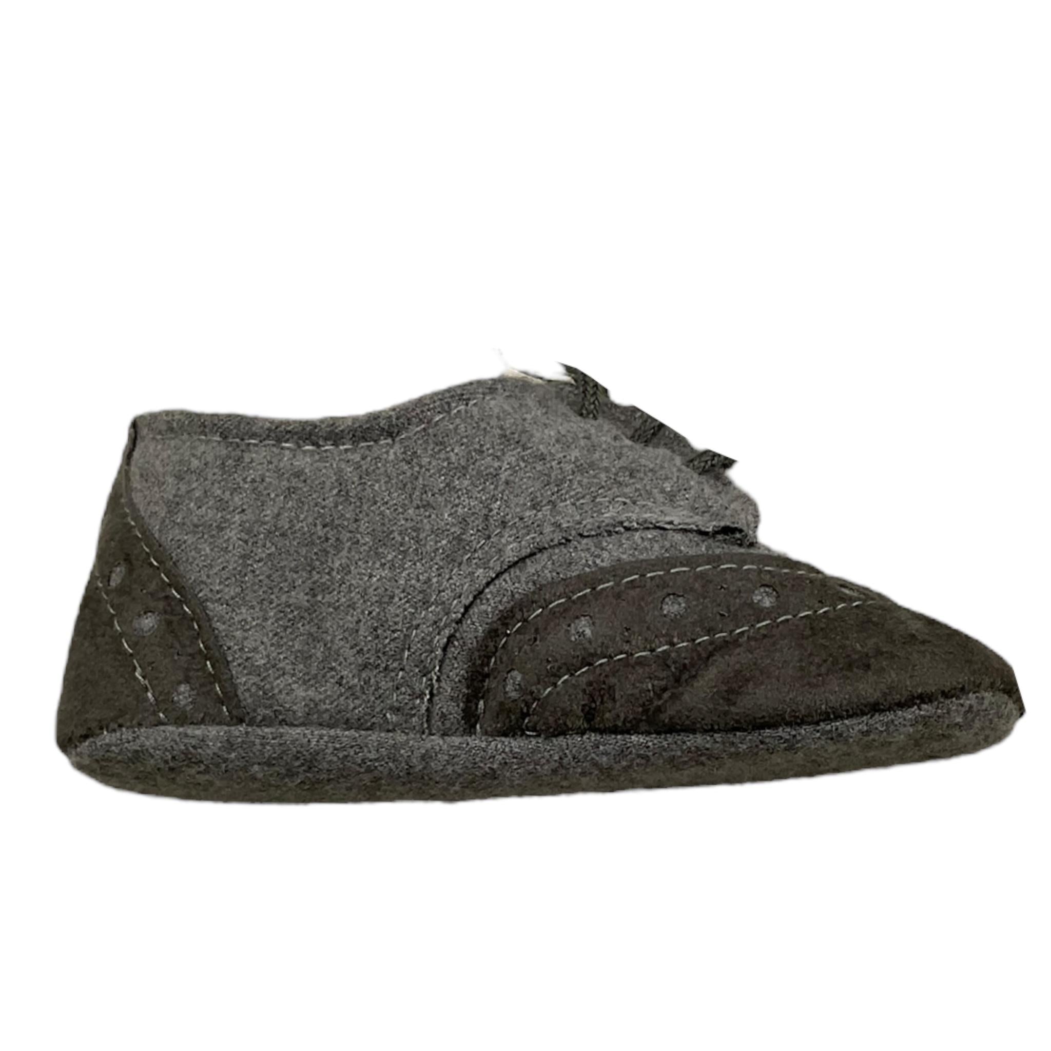 IL GUFO scarpina tinta unita con lacci Grigio per Neonato A20SS063W0003 GRIGIO IL GUFO 