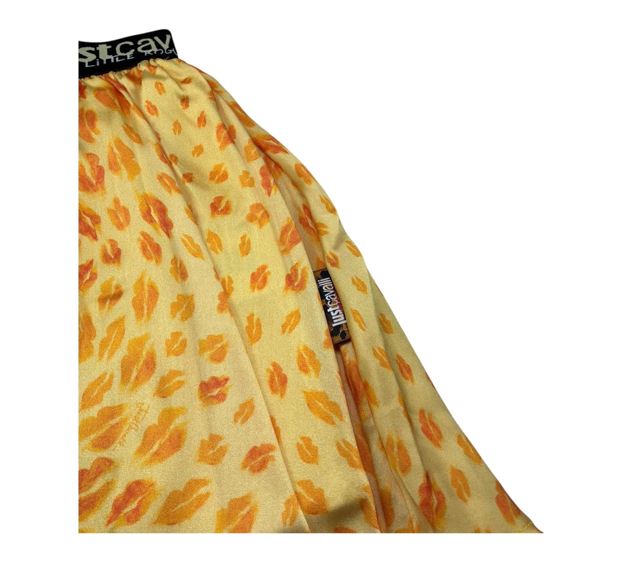 Trussardi Gonna Tinta Unita con Elastico In Vita Logato per Bambina JGP26164GO GIALLO TRUSSARDI 