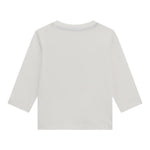 GUESS shirt girocollo tinta unita con stampa in contrasto Bianco per Neonato N4BI11I3Z4 BIANCO GUESS 