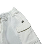 Please Bermuda Tinta Unita con Elastico In Vita per Neonato RE62042B71 BIANCO PLEASE 