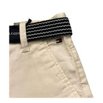 Tommy Hilfiger Bermuda Tinta Unita con Cinturino per Bambino KB0KB08127 PANNA TOMMY HILFIGER 