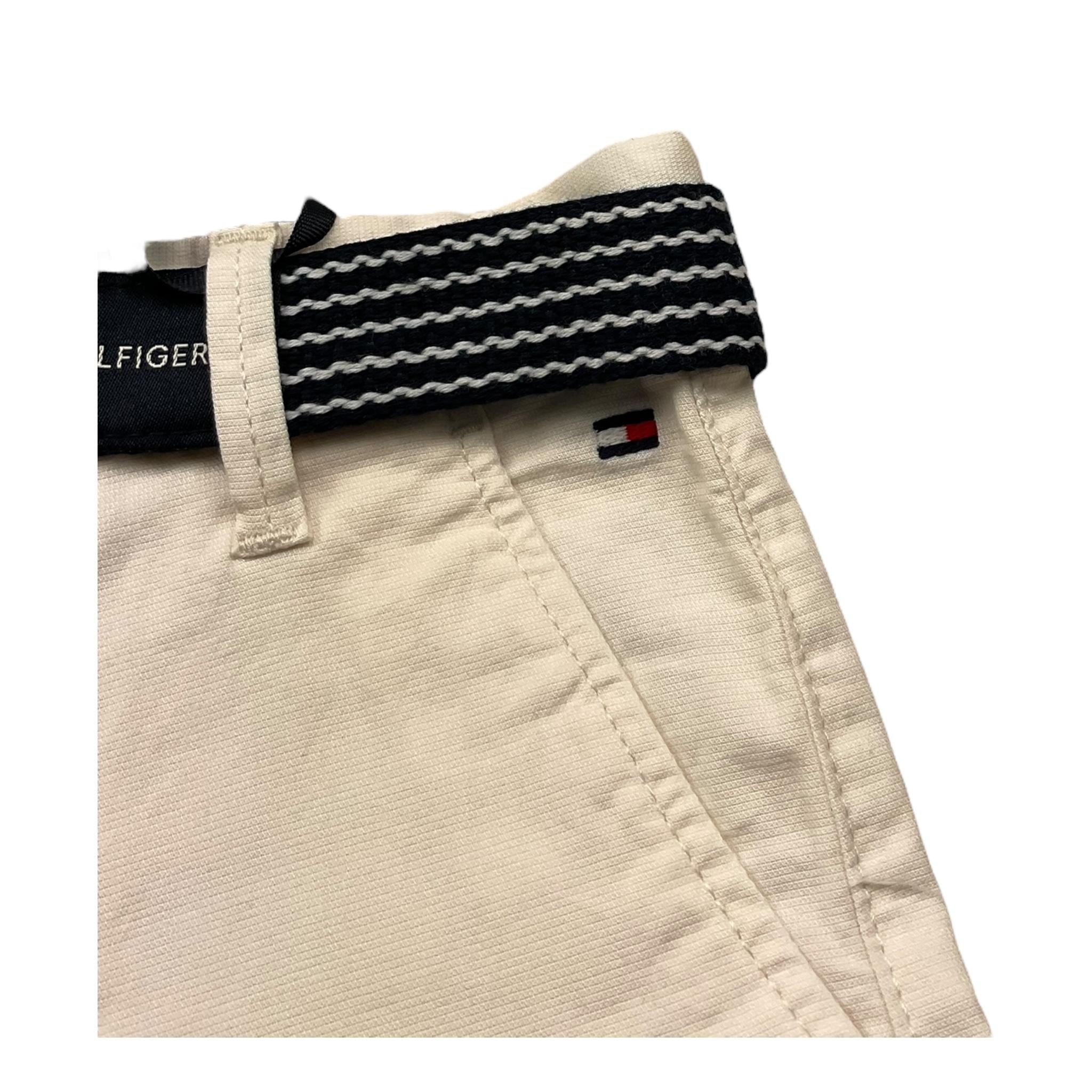 Tommy Hilfiger Bermuda Tinta Unita con Cinturino per Bambino KB0KB08127 PANNA TOMMY HILFIGER 