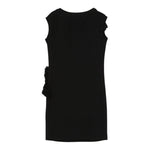 Monnalisa Abito Tinta Unita Giromanica con Balze per Bambina 17E905X NERO MONNALISA 