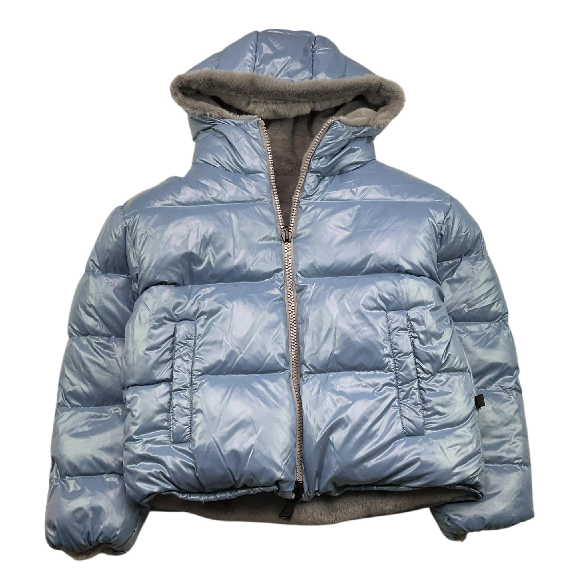 AFTER LABEL giubbino reversible con pelliccia bicolore Azzurro per Bambina 3441O0003 AZZURRO AFTER LABEL 