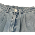 Moschino Jeans Tinta Unita con Girovita Regolabile per Bambina HDP06W AZZURRO MOSCHINO 