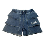 Gaelle Short In Denim tinta unita con Stampa Blu per Bambina 2746SD00509 BLU GAELLE 