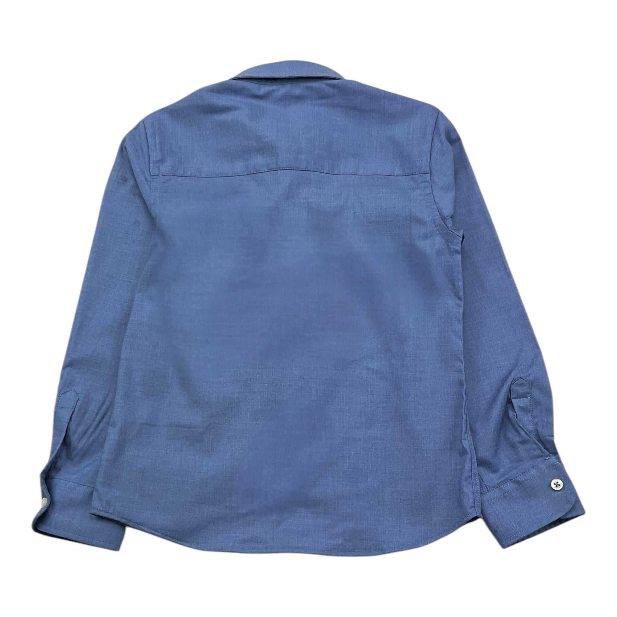 TRUSSARDI camicia tinta unita manica lunga Azzurro per Bambino TBA25124CA AZZURRO TRUSSARDI 