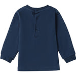 Minibanda Shirt Girocollo Tinta Unita con Stampa per Neonato 3B612 BLU MINIBANDA 