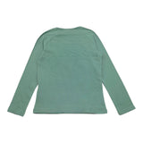 Name.It Shirt Girocollo Tinta Unita Con Stampa Verde Per Bambina